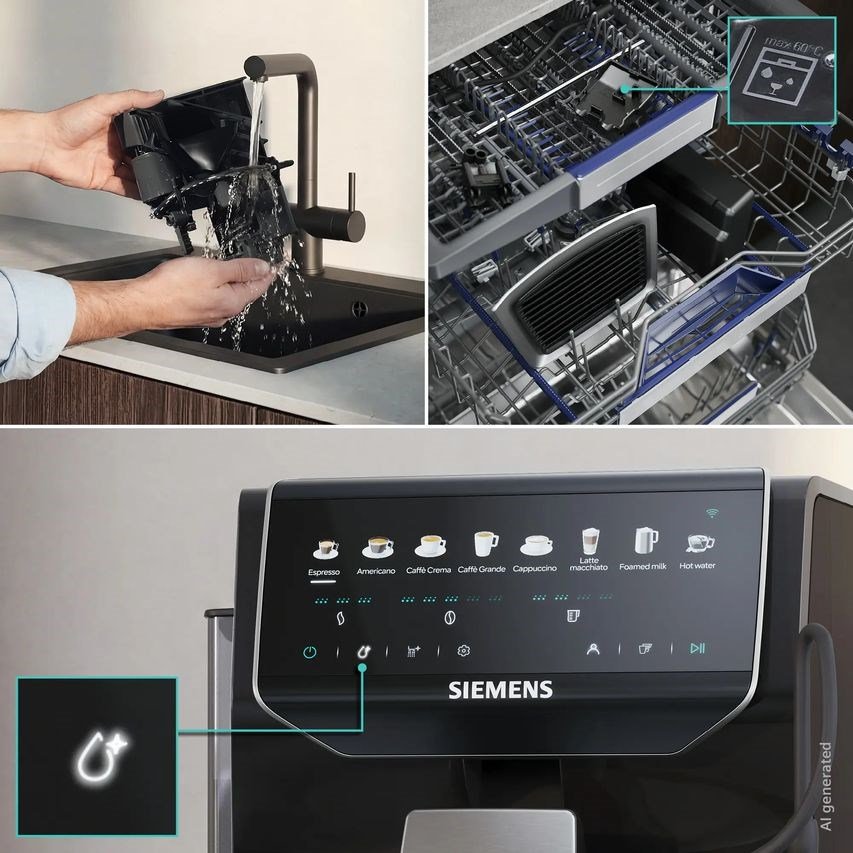 Siemens EQ500 iAroma TP553E07 espressomaskine, 15 bar | Piano black #6