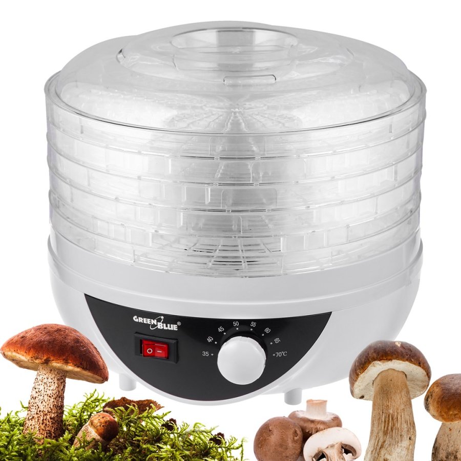 GreenBlue svampe-, grntsags- og frugttrrer, 250W, ekstra stjsvag, 5 sigter, GB195 #4