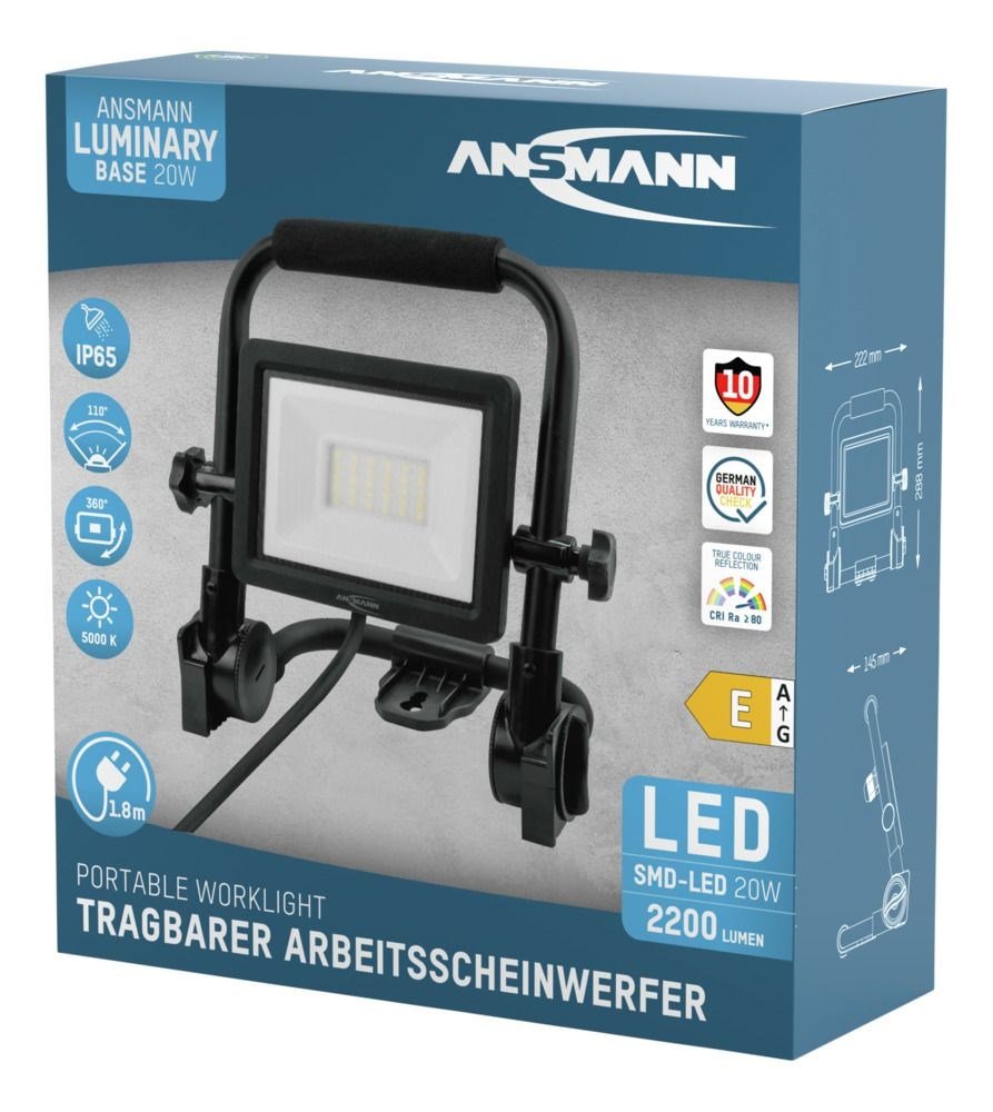 Ansmann FL20W-AC Sort LED 20 W #15