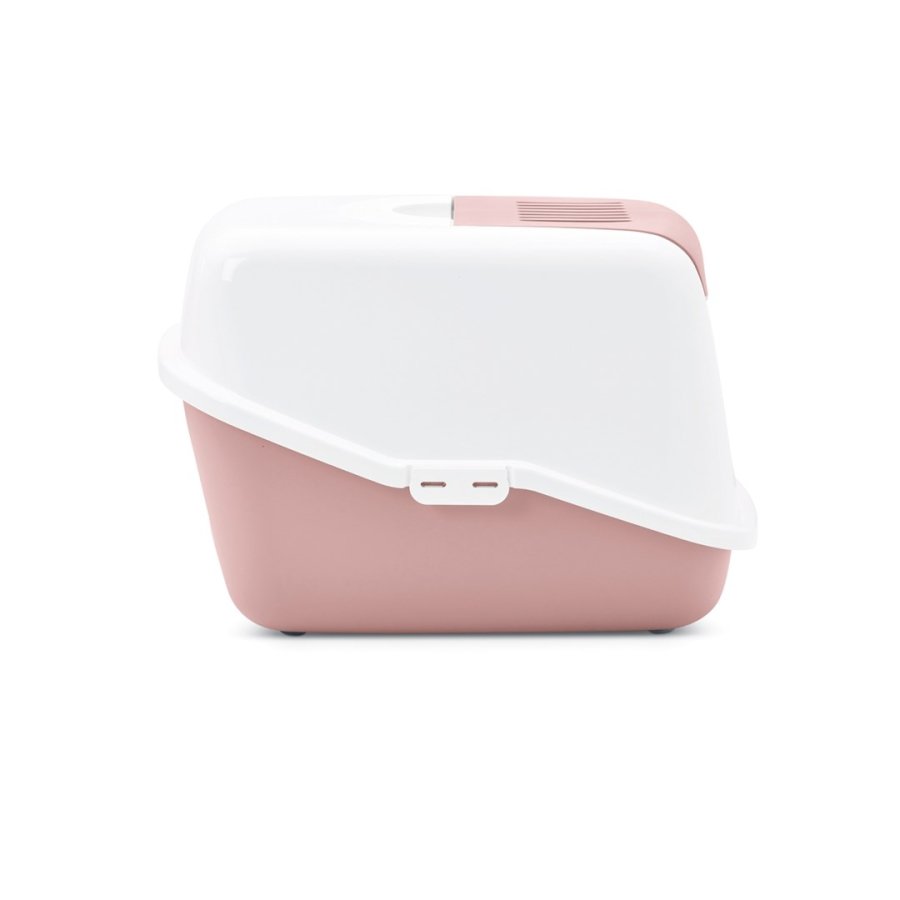 SAVIC Nestor Hvid-Rosa - Lukket kattebakke - 56x39x38,5 cm - 1 stk #5