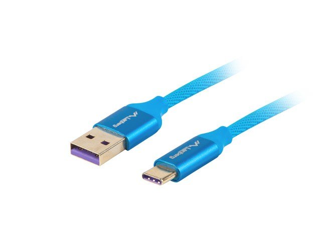 Lanberg CA-USBO-21CU-0010-BL USB-kabel USB 2.0 1 m USB A USB C Bl #1