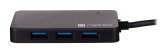 NATEC Hub USB 3.0 Moth (4 porte, sort) #4