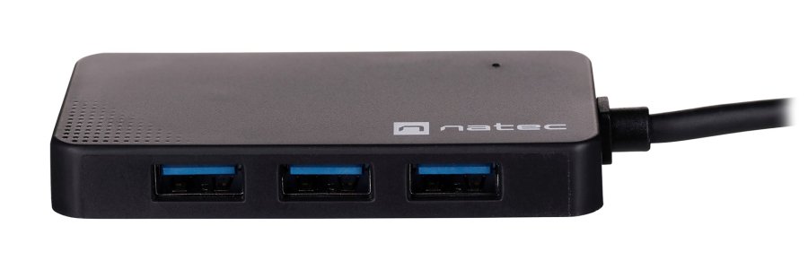 NATEC Hub USB 3.0 Moth (4 porte, sort) #4