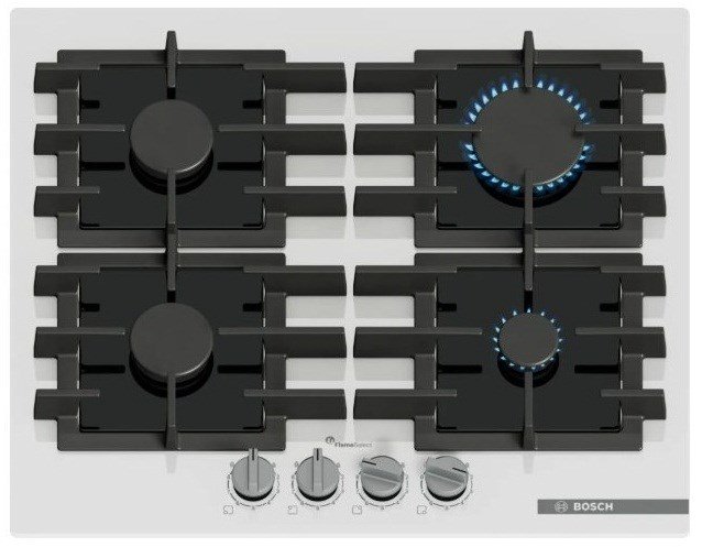 Bosch Serie 6 PPP6A2I40 Gaskomfur Hvid, Sort #1