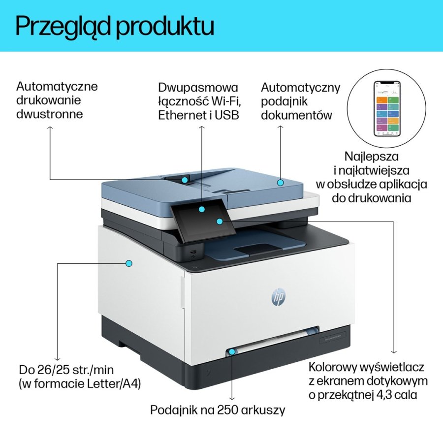 HP LaserJet Pro 3302fdw Tr�dl�st Multifunction Farve Printer, Kopimaskine, scanner; Dupleks #12