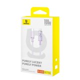 Baseus Gem USB C til USB C hurtigopladningskabel 1 m 100 W Lilla #6