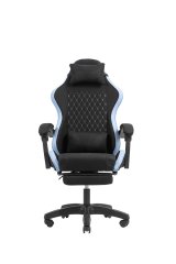 Mars Gaming MGC-X Fabric PC gamingstol Polstret s�de Sort, Bl� #1
