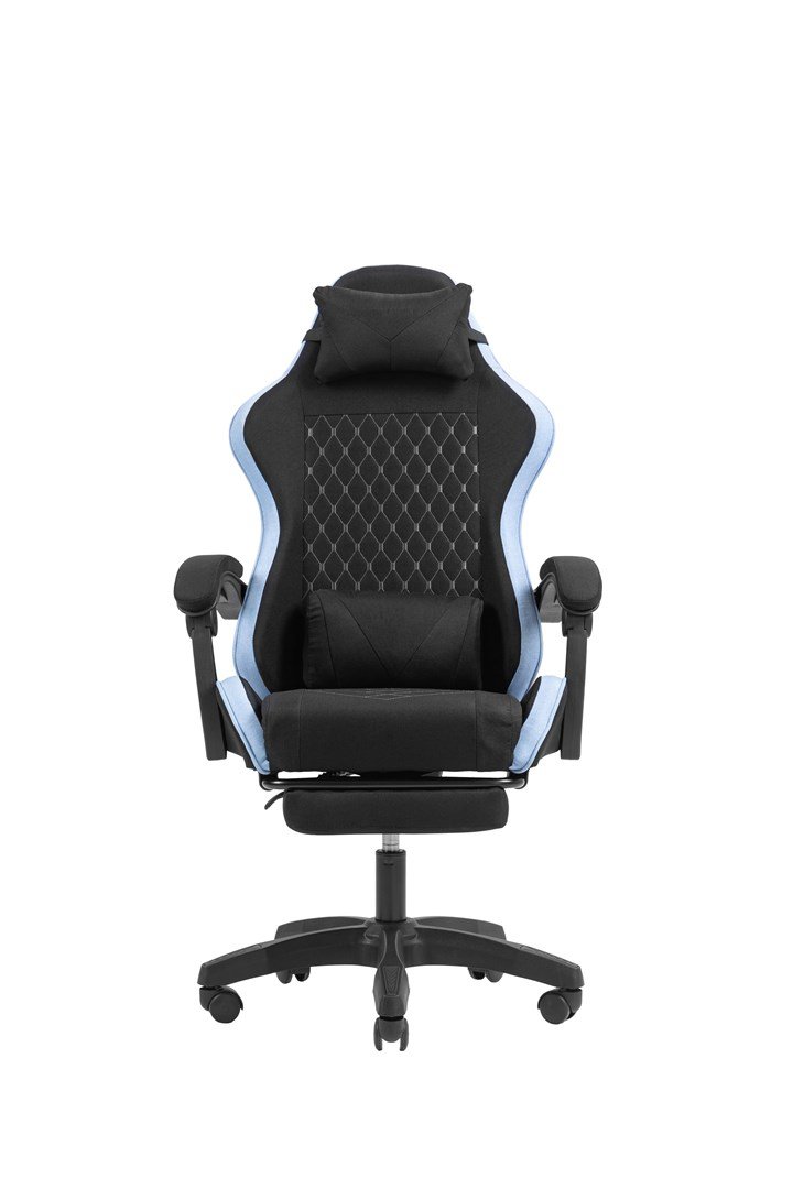 Mars Gaming MGC-X Fabric PC gamingstol Polstret s�de Sort, Bl� #1