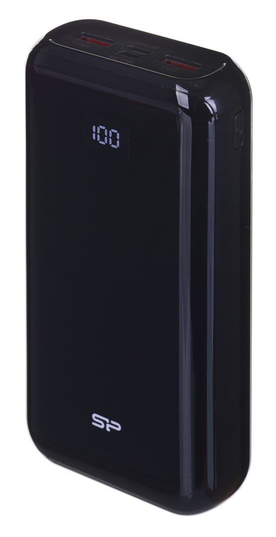 SILICON POWER QS28 Powerbank Eksternt batteri 20000 mAh 2x USB QC 3.0 1x USB-C PD (SP20KMAPBKQS280K) Sort #1