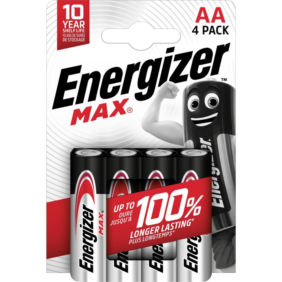 Energizer Max 437642 Batteri AA LR6 4 pakker Eco #1