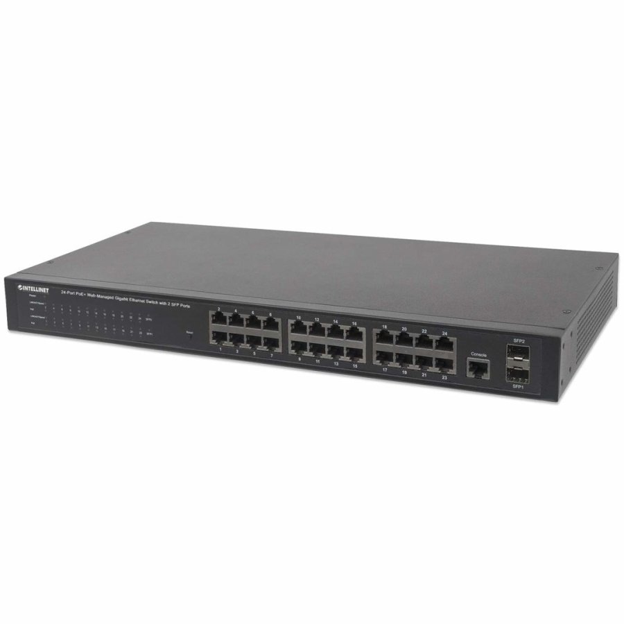 Intellinet 560559 netvrksswitch Administreret Gigabit Ethernet (10/100/1000) Strm over Ethernet (PoE) Sort #1