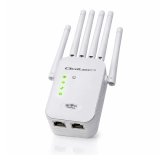 Qoltec 57068 WiFi 5 signalforst�rker | Repeater | Adgangspunkt | AC1200 | 6 antenner | 2x RJ45 | 128MB #36