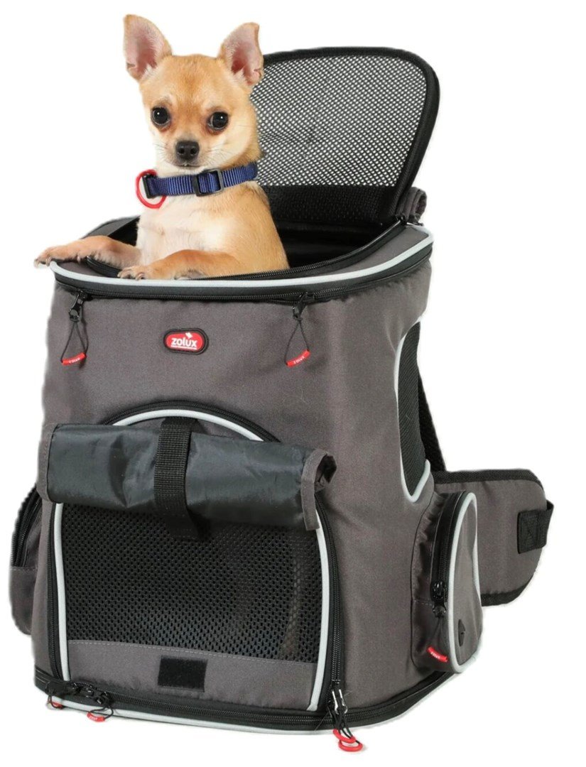 ZOLUX Nomad  transportrygs�k til hund og kat med lomme til b�rbar computer  33�29�40 cm #4