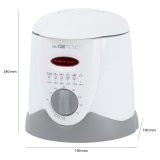 Clatronic FFR 2916 Enkelt 1 L Enkeltstende 900 W Frituregryde Gr, Hvid #17