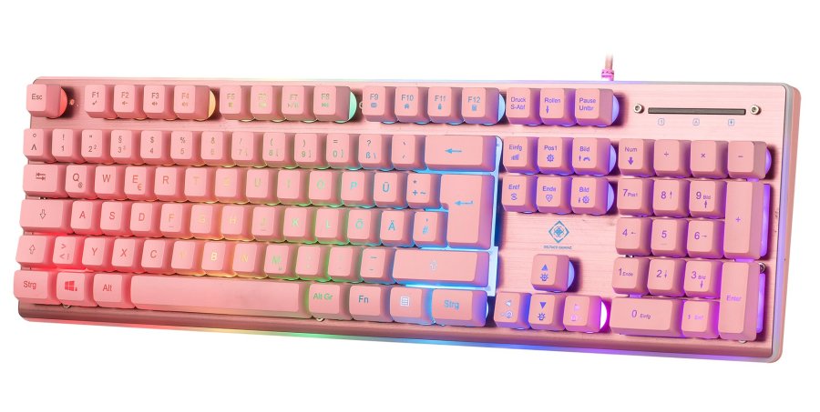 Deltaco Gaming PK75 RGB-tastatur, 105 taster, tysk layout, membrankontakt, USB #4