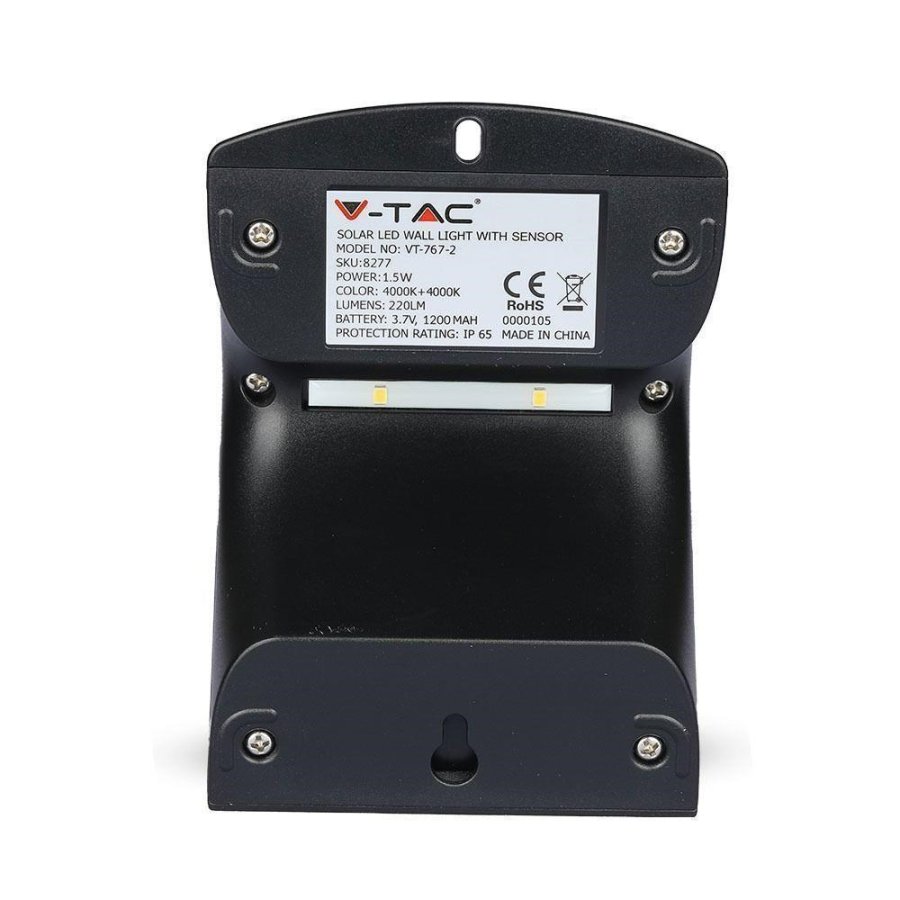 Solcelleprojektor V-TAC VT-767-2 1,5W LED 4000K 220lm (SKU 8277) Sort #6