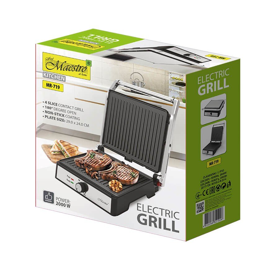Maestro MR-719 - elektrisk grill, 2000 W #10