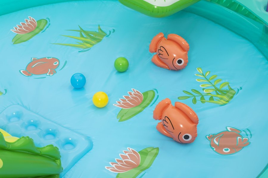 Bestway Oppustelig Pool Krokodille Legepark 224x181x72 cm +2 r Have 53166 #27