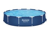 Bestway 56706 / 23 swimmingpool til over jorden Indrammet pool Rund 6473 L Bl� #4