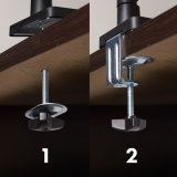 Maclean-holder til 2 sk�rme, gasfjeder, 17�-32�, 2-10 kg, sort, MC-134 #12