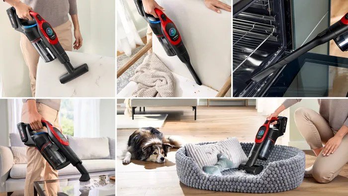 Bosch BCS1041PET stav stvsuger & elektrisk kost Stick vakuum Batteri Dry HEPA Posels 0,4 L 23,5 W Sort, Rd 4 At #16