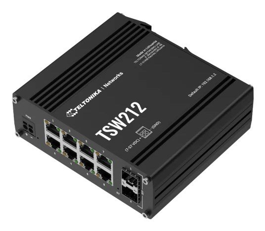 Teltonika TSW212 Administreret L2 Gigabit Ethernet (10/100/1000) Sort #2