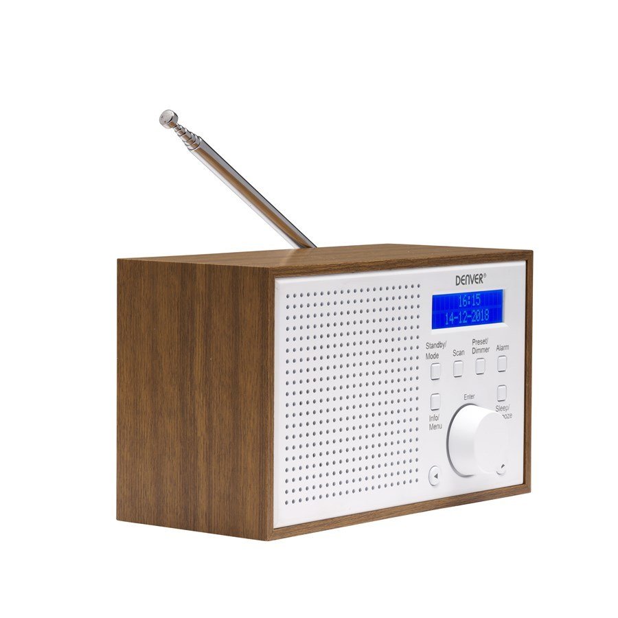 Denver DAB-46WHITE Internet Analog & digital Brun, Hvid #3