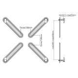 Adapter til skrme uden VESA-huller Maclean, sort, 13-27, maks. 8 kg, MC-899 #7
