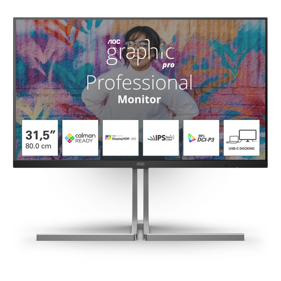 AOC U32U3CV computerskrm 80 cm (31.5
