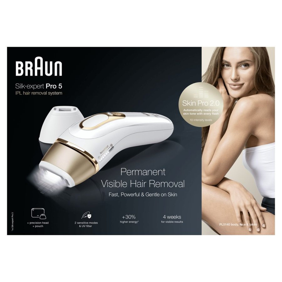 Braun Silk-expert Pro Silk�expert Pro 5 PL5140 Intenst pulserende lys (IPL) Guld, Hvid #5