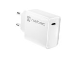 NATEC OPLADER RIBERA USB-C 20W PD HVID #1