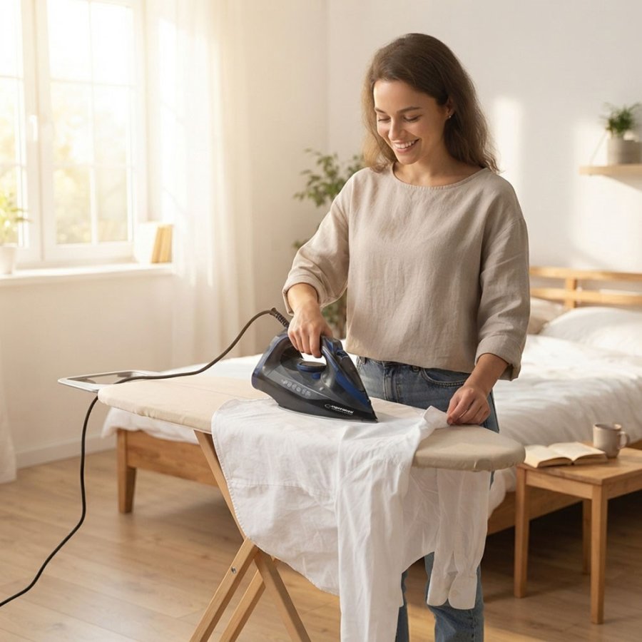 Esperanza EHI012  Dampstrygejern med keramisk strygeplade, sort, 2600 W #12