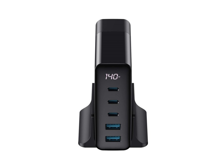 Havit UCLE004 EU - GaN rejseoplader med fem porte 140 W, sort #3