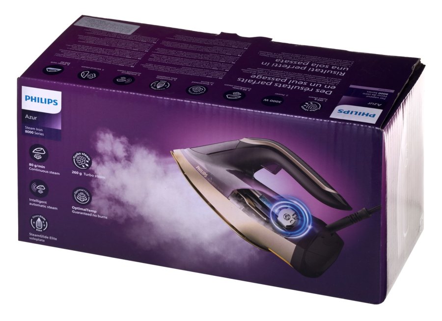 Philips DST8040/30 strygejern Dampstrygejern SteamGlide Elite-stryges�l 3000 W Violet #12