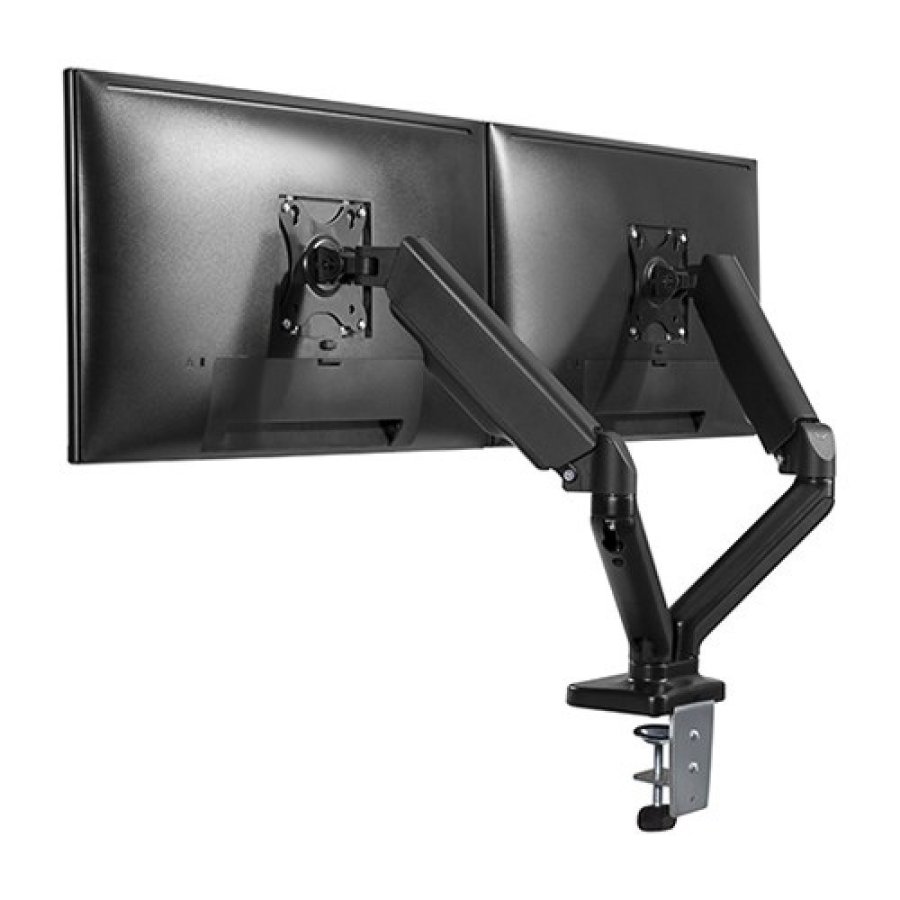 Desktop Swivel Mount for Two LCD Monitors Gas Spring #18