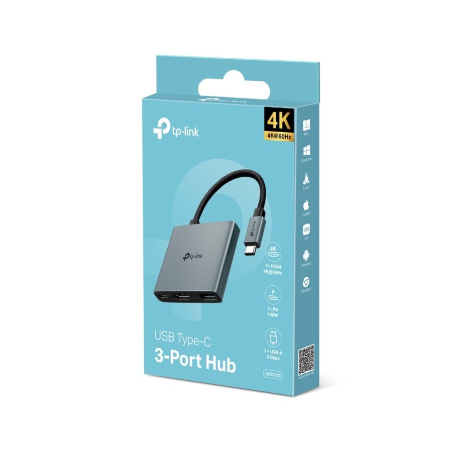 TP-Link UH3020C interface hub USB Type-C 5000 Mbit/s Gr #2