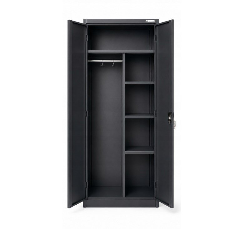 Iron Mate SATURN metalopbevaringsskab 185x90x45 antracit RAL7016 #3
