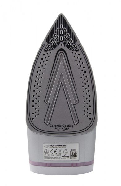 Esperanza EHI004 strygejern Tr & dampstrygejern Keramisk strygesl 2400 W Lilla, Hvid #8