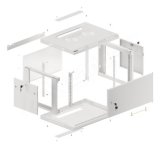 Lanberg WF01-6406-00S stativ 6U Vgmonteret stativ Gr #13