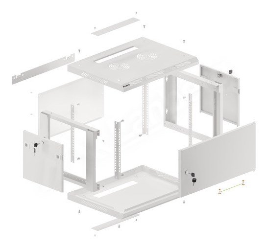 Lanberg WF01-6406-00S stativ 6U Vgmonteret stativ Gr #13