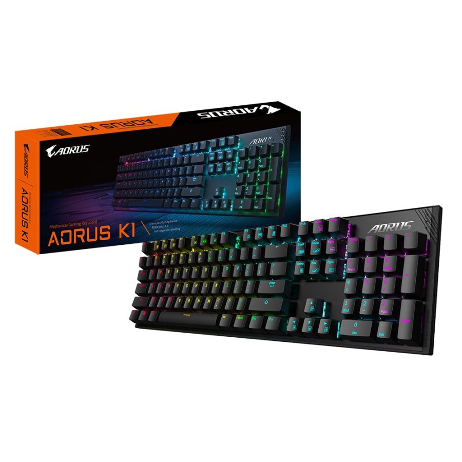 GIGABYTE AORUS K1 tastatur Spil USB QWERTY Engelsk Sort #17