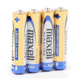Maxell ALKALINE LR03 LR3 AAA-alkalibatterier, 4 stk., 1,5 V, i folie #1