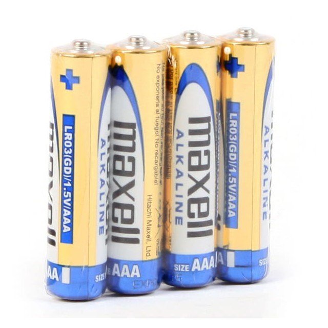 Maxell ALKALINE LR03 LR3 AAA-alkalibatterier, 4 stk., 1,5 V, i folie #1