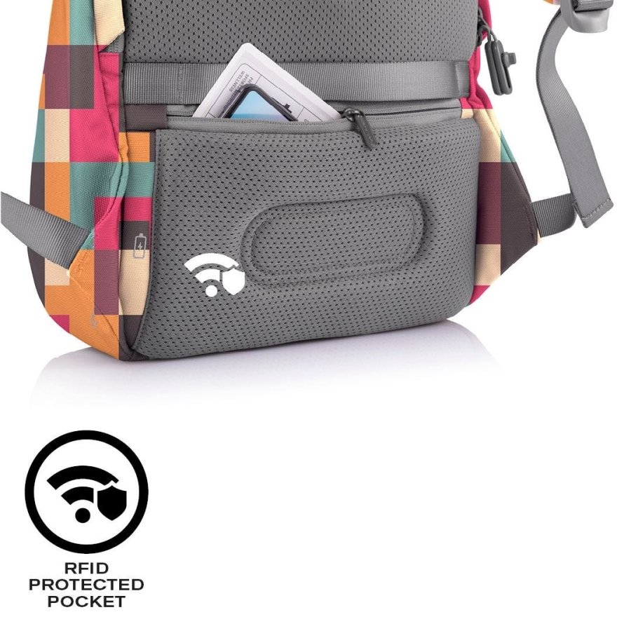 XD DESIGN ANTI-TYVERI RYGSK BOBBY SOFT GEOMETRISK P/N: P705.867 #11