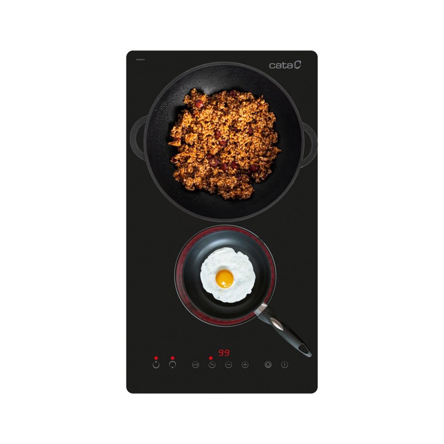 CATA TD 3002 BK Sort Indbygget 29 cm Keramisk 2 zone(s) #2