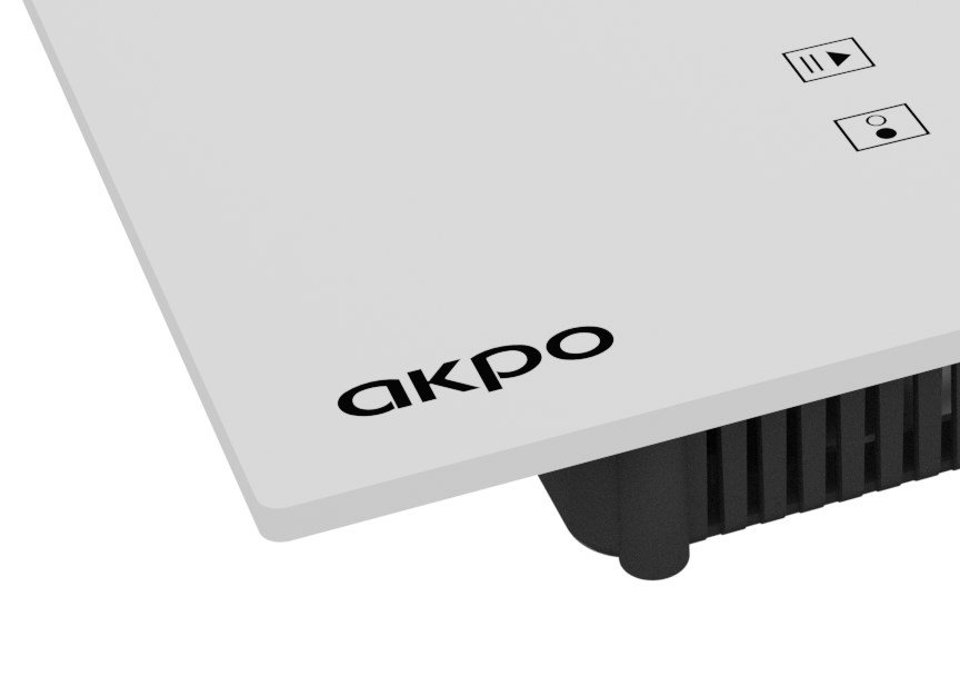 AKPO PIA 6802 WHITE induktionskogeplade - 2 felter #2