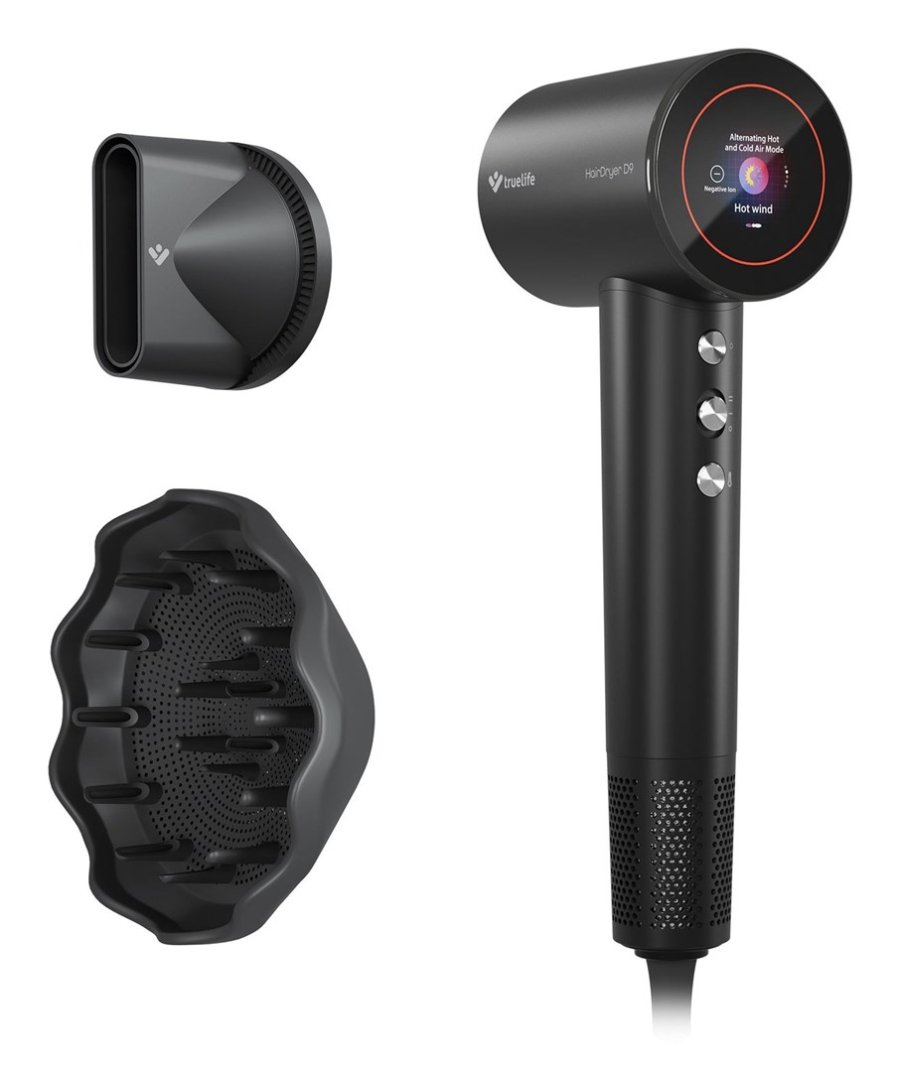 TrueLife HairDryer D9 h�rt�rrer 1600 W Sort #1