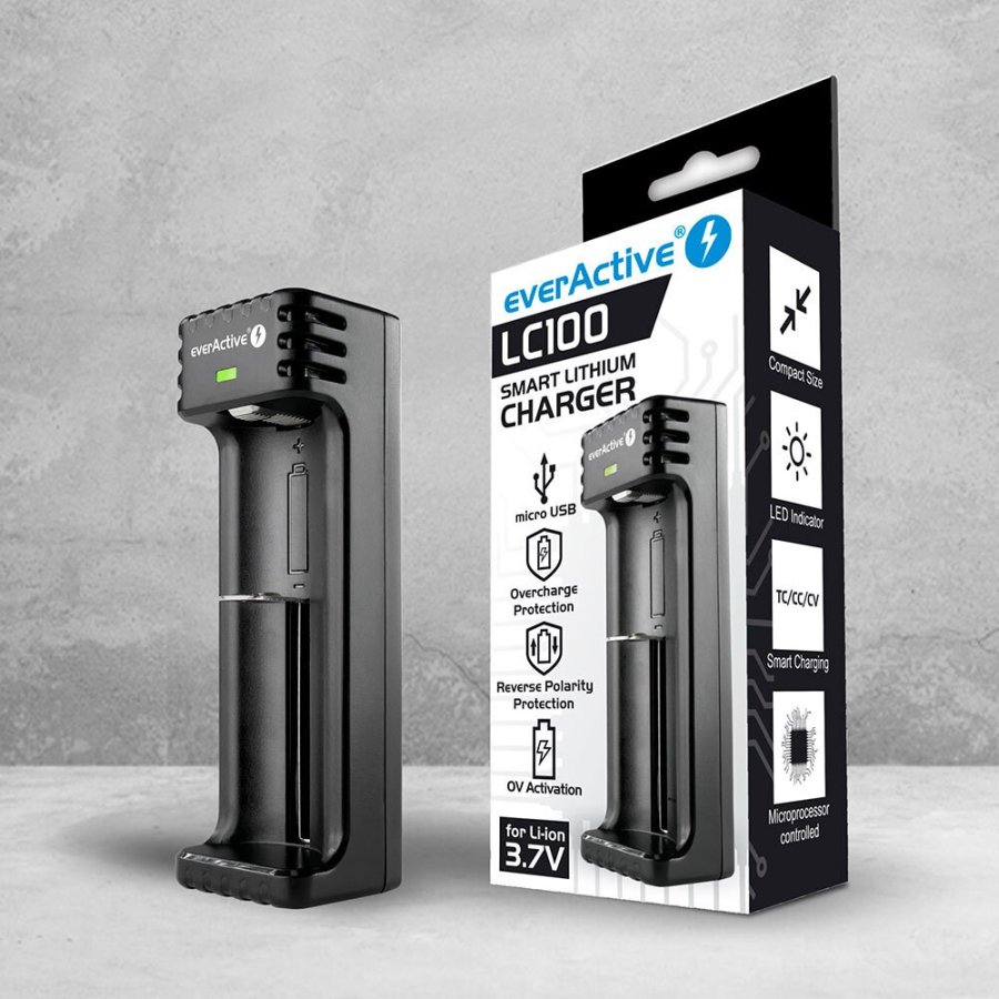 Batterioplader til genopladelige Li-ion-batterier everActive LC-100 #5