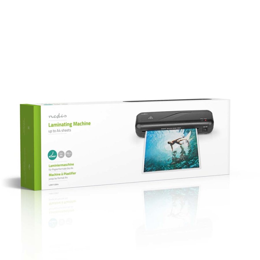 Nedis LAMI112BK4 lamineringsmaskine Varm laminator 230 mm/min Sort #8