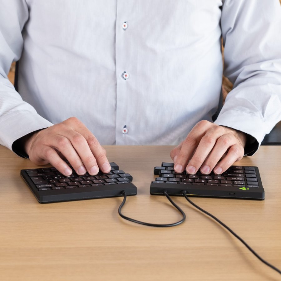 R-Go Tools R-Go Split Ergonomiske tastatur, QWERTY (UK), sort, kablet #3